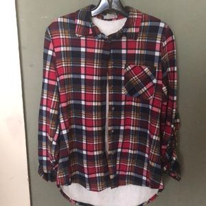 Flannel. Hardly worn.